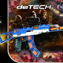 Горячие Современные Военные оружие строительный блок AK-47 модель сборки игрушки пистолет с резиновой лентой коллекция кирпичей для детей Подарки