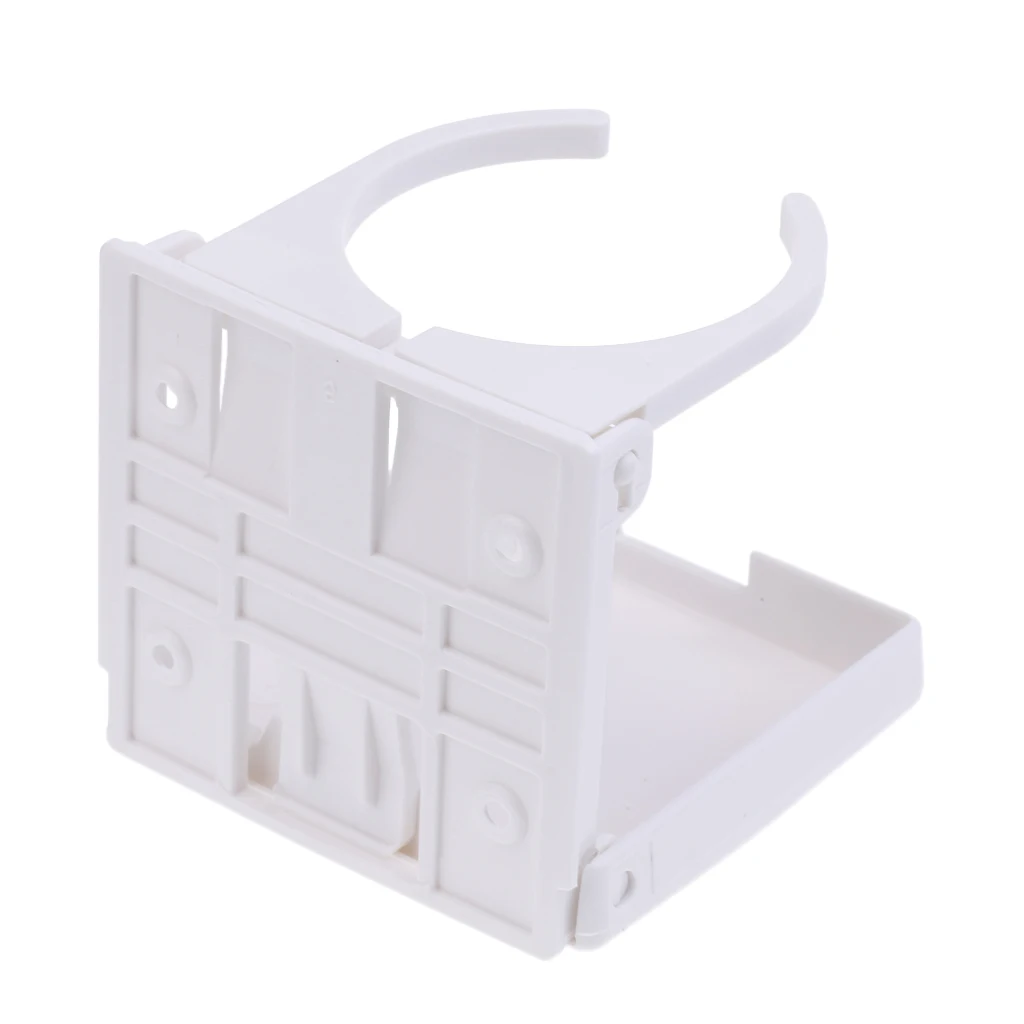 1 Pc Durable Adjustable Drink Holder Cupholder Expander Adapter Folding Cup Rack for Cars Trucks Boats White Color