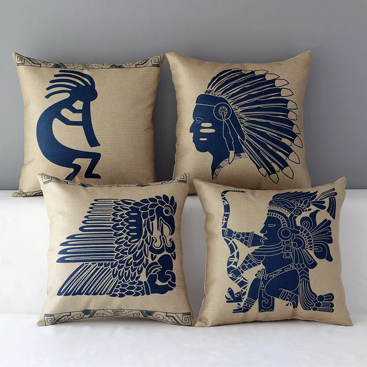 Buy Indian pillow cover, Native American Indian Snake