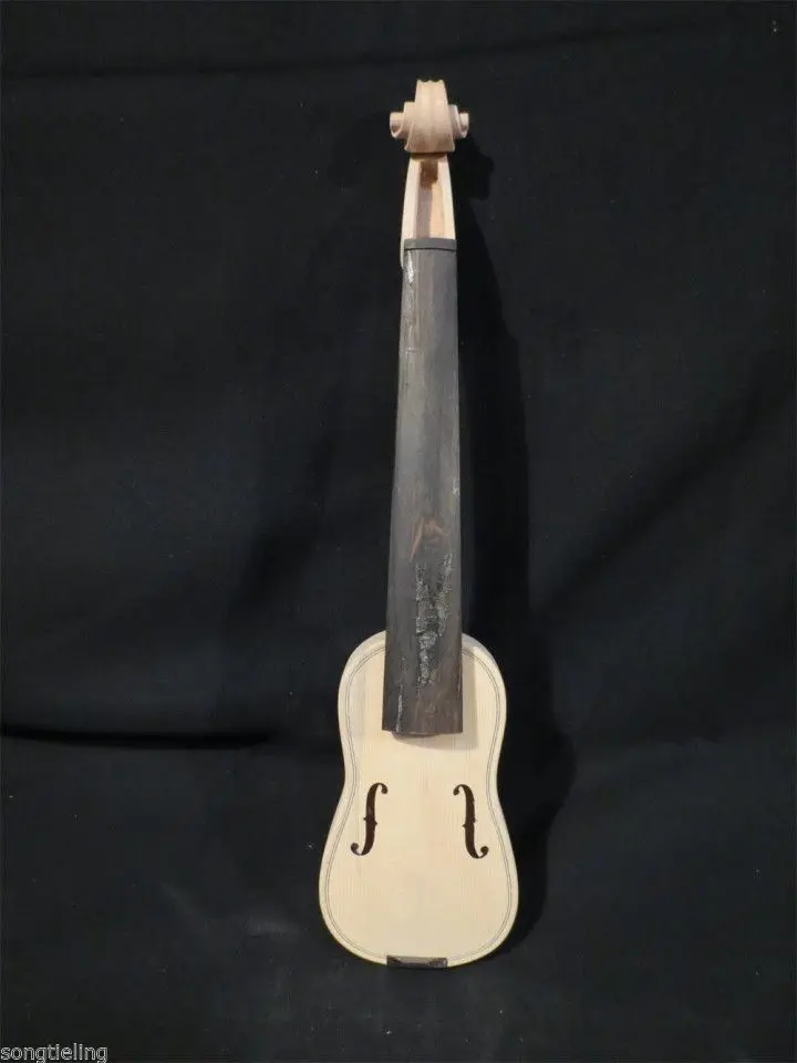 Барокко Стиль незавершенный Pochette SONG бренд Скрипка 5 3/", белая скрипка#8439