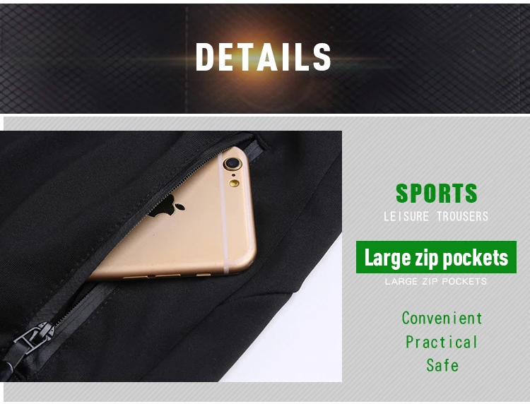 8.Soccer Training Pants Men Football Trousers Jogging Fitness Workout Running Sport Pants with pockets (8)
