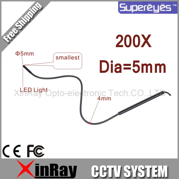 

Super Smallest 5mm Lens Supereyes N010 1/10-200X Manual  USB Digital Microscope Endoscope Magnifier Camera Tube Snake Camera