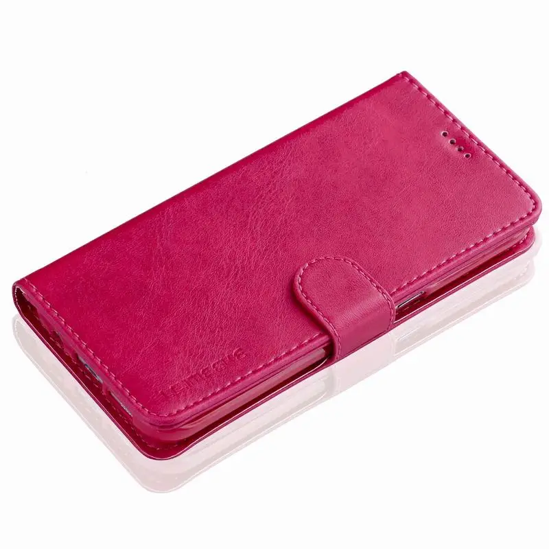 Роскошный чехол-кошелек для samsung Galaxy S7 S7 Edge, чехол, кожаный флип-чехол для телефона samsung Galaxy S7 Edge, чехол для мобильного телефона - Цвет: Rose red