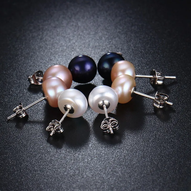 Jewelry Sets Jewelry Set Women Earrings HENGSHENG Natural Black Pearl Set For Women Stud Earring and Pendant, Wedding Jewelly Sets