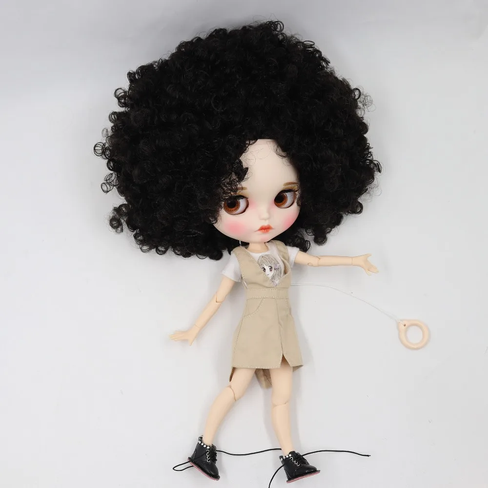 Ледяная кукла DBS Blyth 1/6 bjd белая кожа для суставов тела BL9103 черные афро волосы Новый
