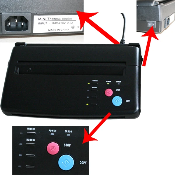 Hot sell black Tattoo Thermal Stencil Maker Transfer