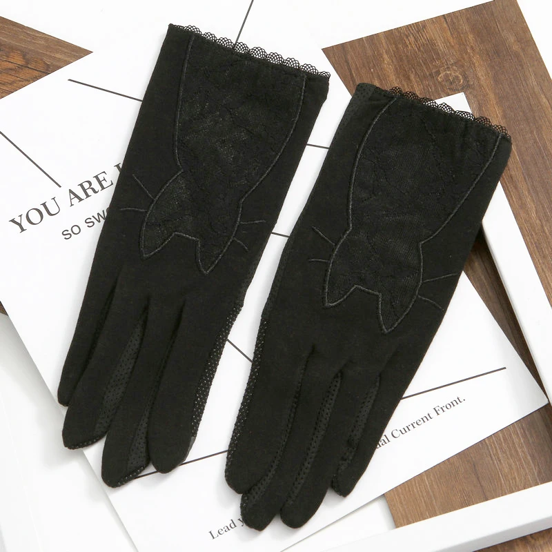 2019 женские весенние фестивальные тонкие перчатки летние солнцезащитные перчатки дышащие для вождения Нескользящие перчатки с сенсорным
