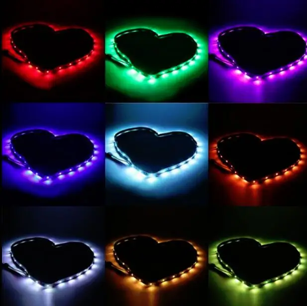 5 в постоянного тока USB Светодиодная лента 5050 водонепроницаемый RGB светодиодный