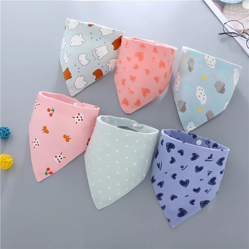 Baby Boy Girls Burp Cloth Triangle Scarf Cotton Infant Feeding Towel Bibs Toddler Baby Stuff Newborn Waterproof Bandana Bibs