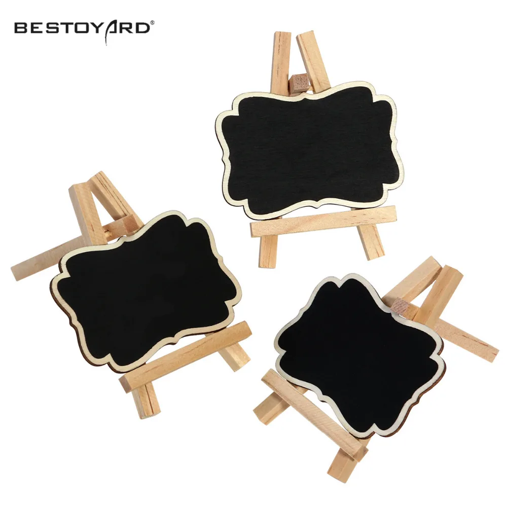 

Framed Wooden Blackboard Chalk Board Wedding Party Table Number Tag Stands Table Number Holder Table Decoration