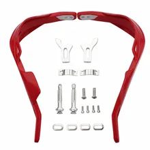 GOOFIT 22 мм алюминиевый сплав Руль ручной щетки охранники рукавицы в сборе для Honda Kawasaki Yamaha Suzuki E033-713