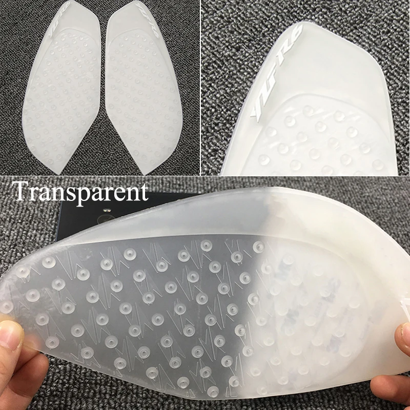 MTImport For Yamaha YZF R6 2008-2015 R6 YZR-R6 Transparent Anti slip Fuel Tank Pads Side Gas Knee Grip Traction Pad Brand New (1)
