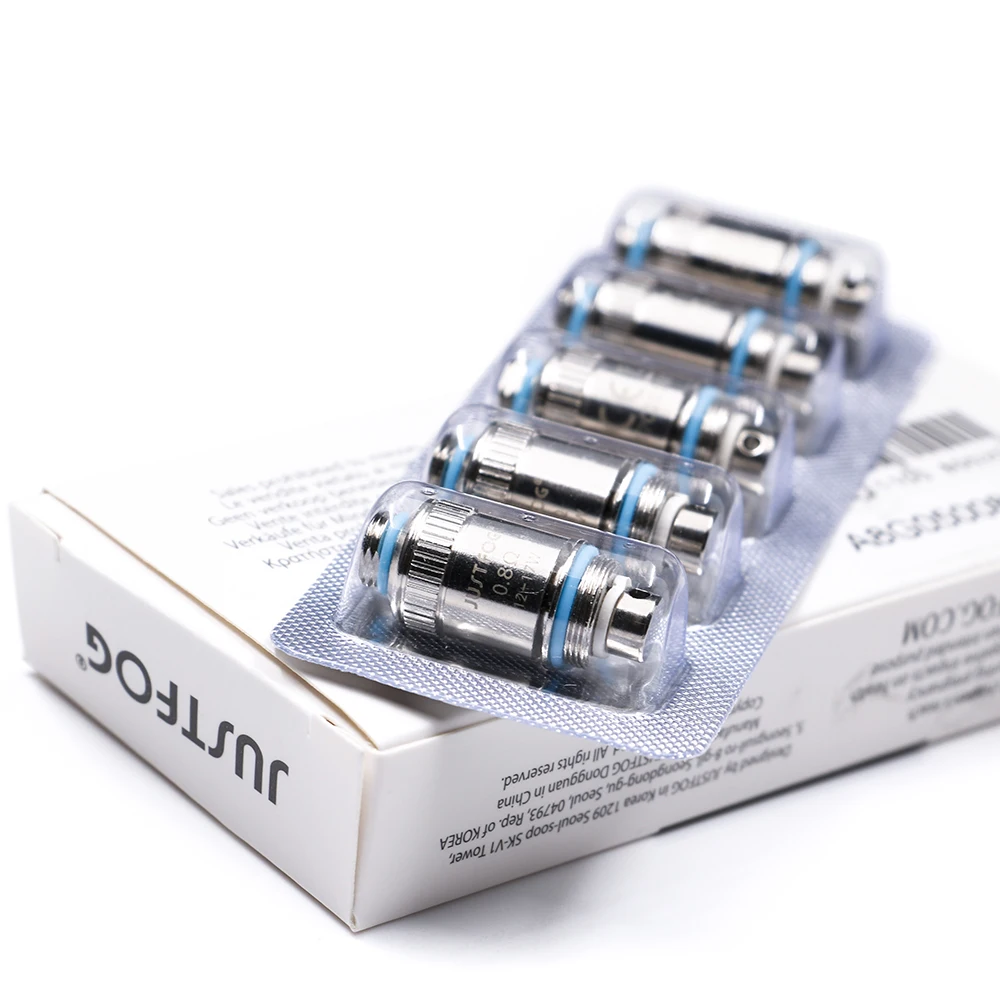 5 шт./лот оригинальный Justfog туман 1 катушки 0.5ohm 0.8ohm электронный Замена сигарет головка для Justfog FOG1 бак распылитель