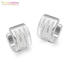 Yunkingdom белый маленький золотого цвета серьги-кольца для женщин женские модные ювелирные изделия UE0074