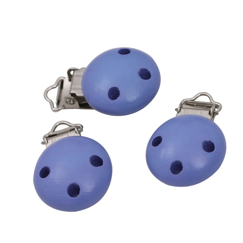 10 Pieces Baby Infant Toddler Newborn Pacifier Clips Wood Metal Holders Cute Infant Soother Clasp Feeding Supplies Bibs Burp Acc