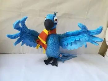 

Movie & TV 28cm Rio macaw cartoon parrot plush toy soft doll children's toy, birthday gift b2797