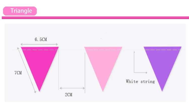 4 м овсянка цветные треугольные флажки бумажная Свадебная гирлянда баннер для фотокабинки реквизит День рождения поставляет украшения