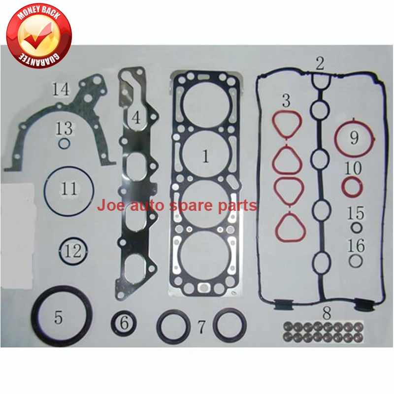 A16DMS F16D3 F14D3 полный комплект прокладок двигателя для Chevrolet AVEO KALOS LACETTI NUBIRA OPTRA CRUZE daeoo