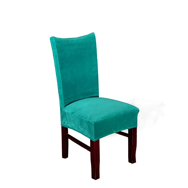 ADQKCLY Orange Velvet Dining Room Chair Cover Removable Spandex Elasticity Cover for Chair for