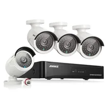 Annke 4CH 1080 P системы видеонаблюдения POE NVR 1080 P видео Выход 4 шт. 3000TVL 2.0 МП CCTV IP Камера Главная видеонаблюдения Комплекты