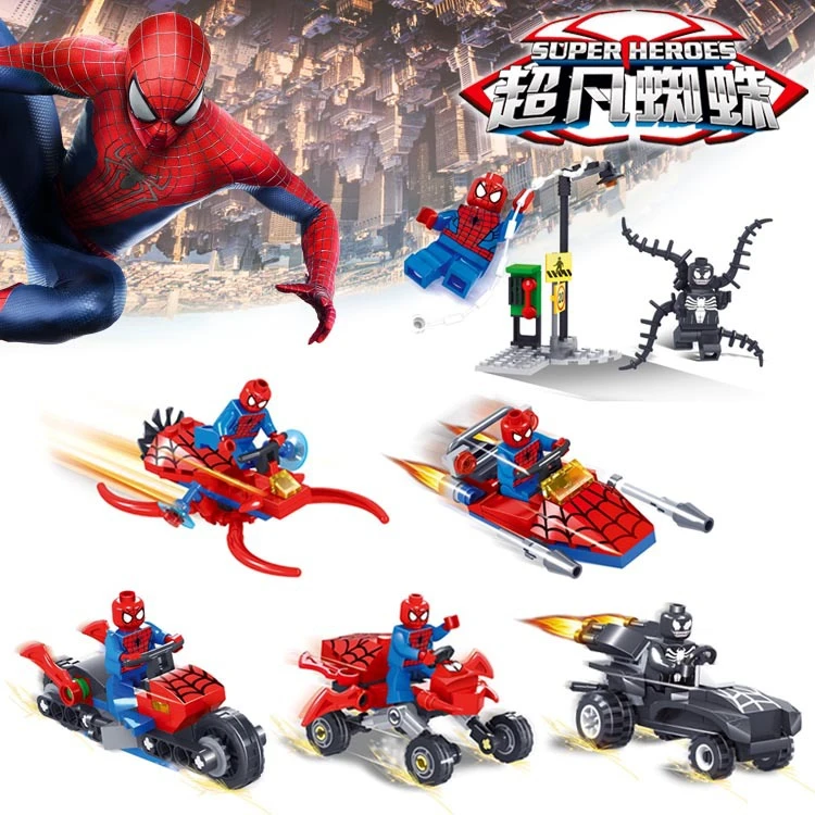6 Pcs Plastic Brinquedos Juguetes Ultimate Spiderman Toys, Baby Kids Toys  Anime Action Figure Avengers Building Blocks Toys|toy drawing|toy songstoy  cap - AliExpress