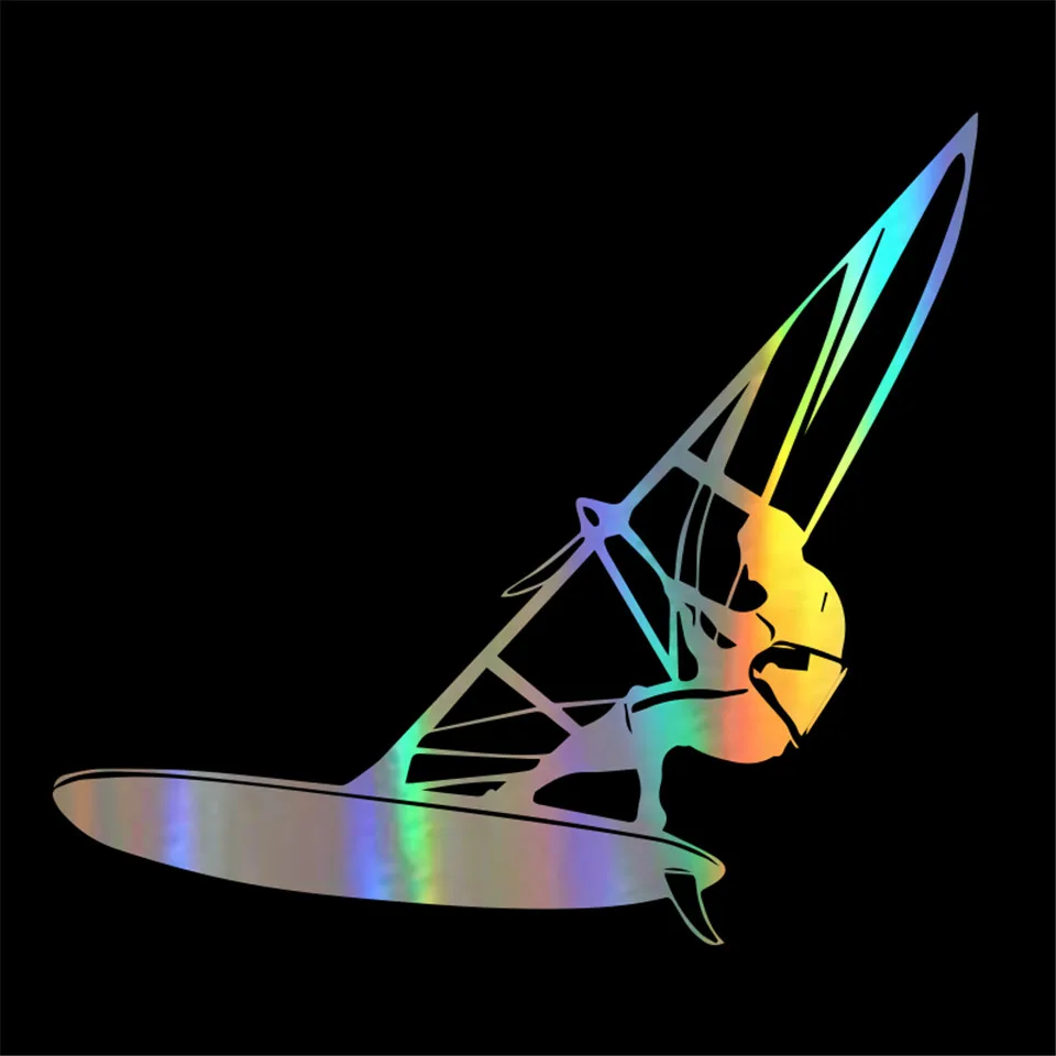 Cunymagos Windsurfing Water Extreme Sports Car Styling Stickers Fashion Creative Car Body Door Window Wall Decal Stickers 17.5cm15 (5)