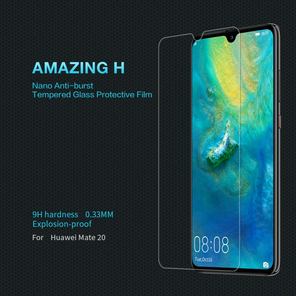 Nillkin huawei mate 20 стекло изумительное 9H жесткое ультратонкое закаленное стекло mate 20 Защитная пленка для экрана для huawei mate 20 стекло Nilkin