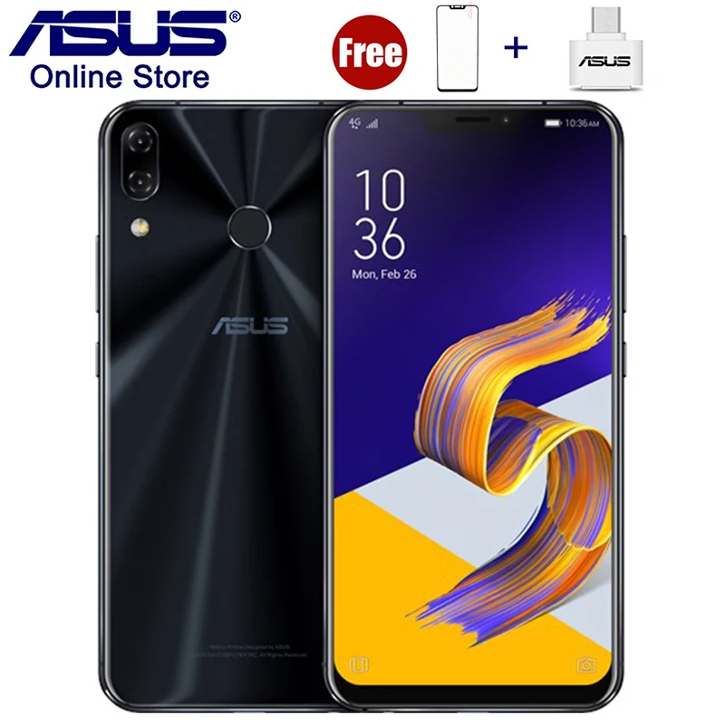 4g смартфон ASUS ZenFone 5 ZE620KL 4 + 64 ГБ Snapdragon 636 6 2 дюйма 19:9 NFC|Смартфоны| |