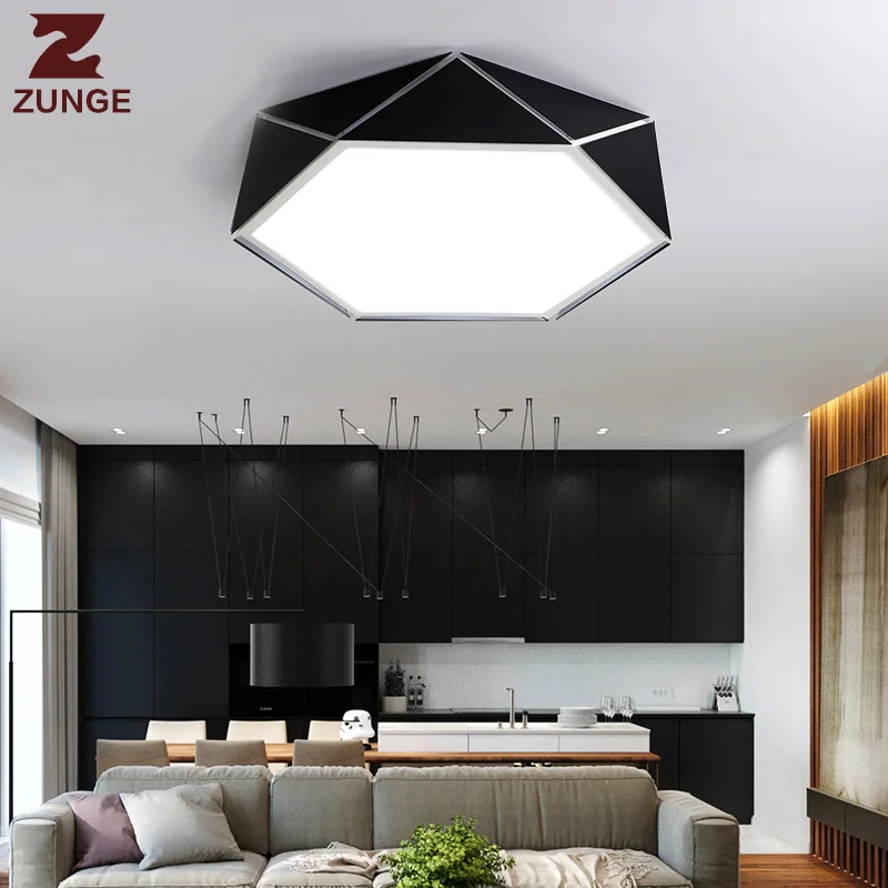 

Modern ceiling lamp LED personality geometric creative bedroom lamp P281 simple modern led living room lamp Surface Mount