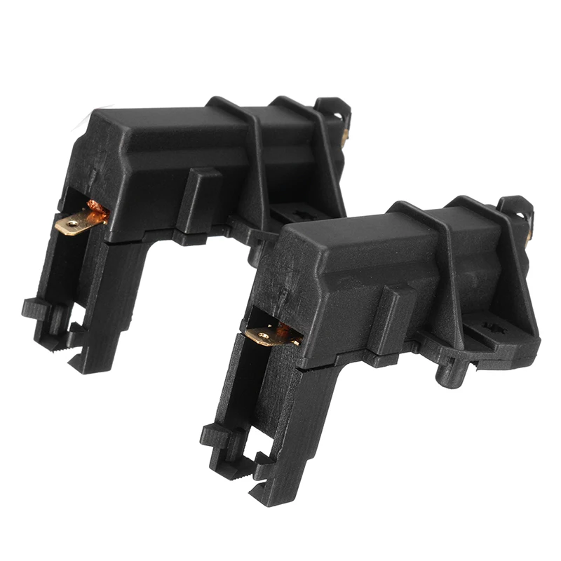 

New 2Pcs Practical Black Washing Machine Motor Carbon Brushes For Whirlpool Hoover Candy Indesit