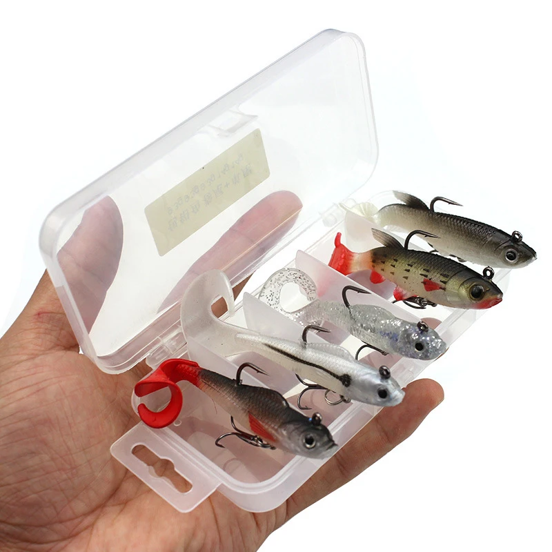 

1Set Soft Lead jig head Fishing Lure Set Treble Hooks artificial Crankbaits Wobbers Carp Fishing Pesca Peche Fishing Accessories