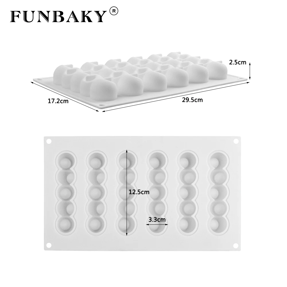 FUNBAKY инструменты для украшения торта круглой формы с шариками 3D декоративные