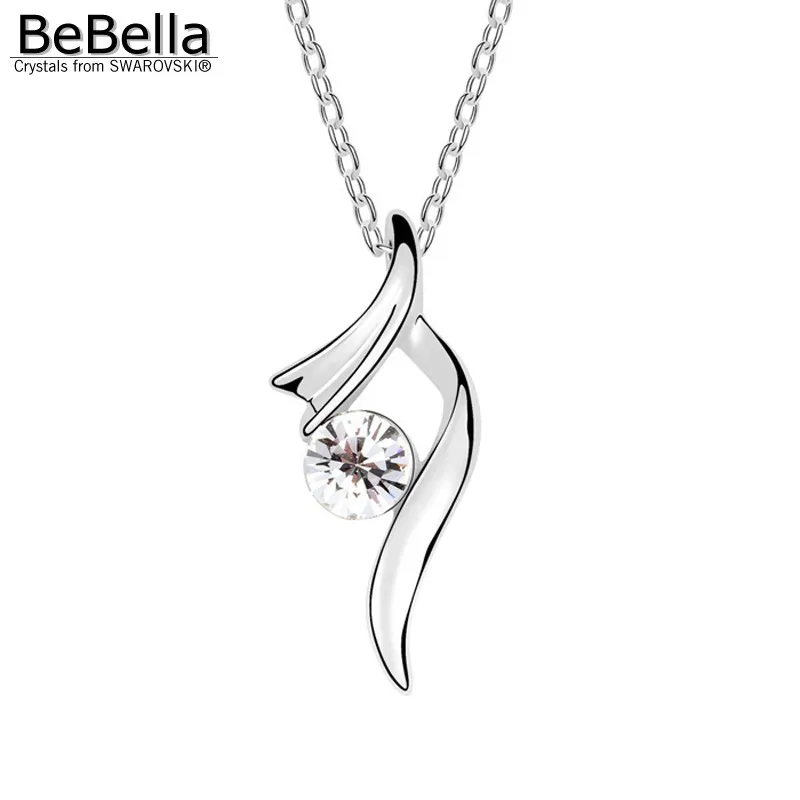 Ожерелье с подвеской из кристаллов BeBella сделанное австрийскими кристаллами Swarovski