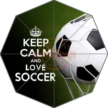 

Love Soccer Custom Best Nice Cool Design Portable Fashion Stylish Useful Foldable Umbrella Good Gift Idea!