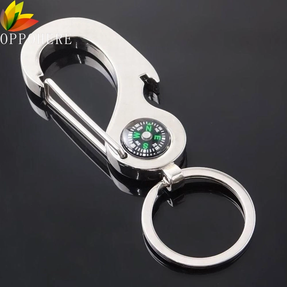 OPPOHERE использование компас открывалка для бутылок Мужская мода 3D Декоративный металл застежка подвеска кольцо брелок для ключей брелок