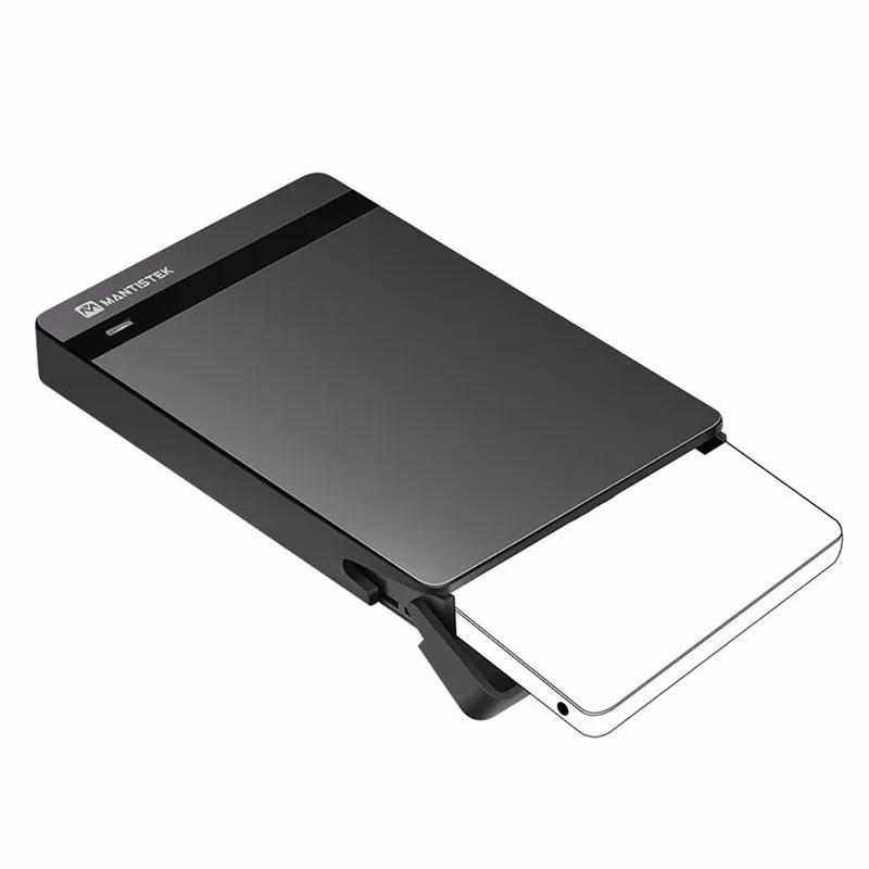 

MantisTek Mbox 2.5 HDD Enclosure Tool-Free USB 3.0 SATA III SSD Enclosure External HDD Case Support UASP For OS Windows System