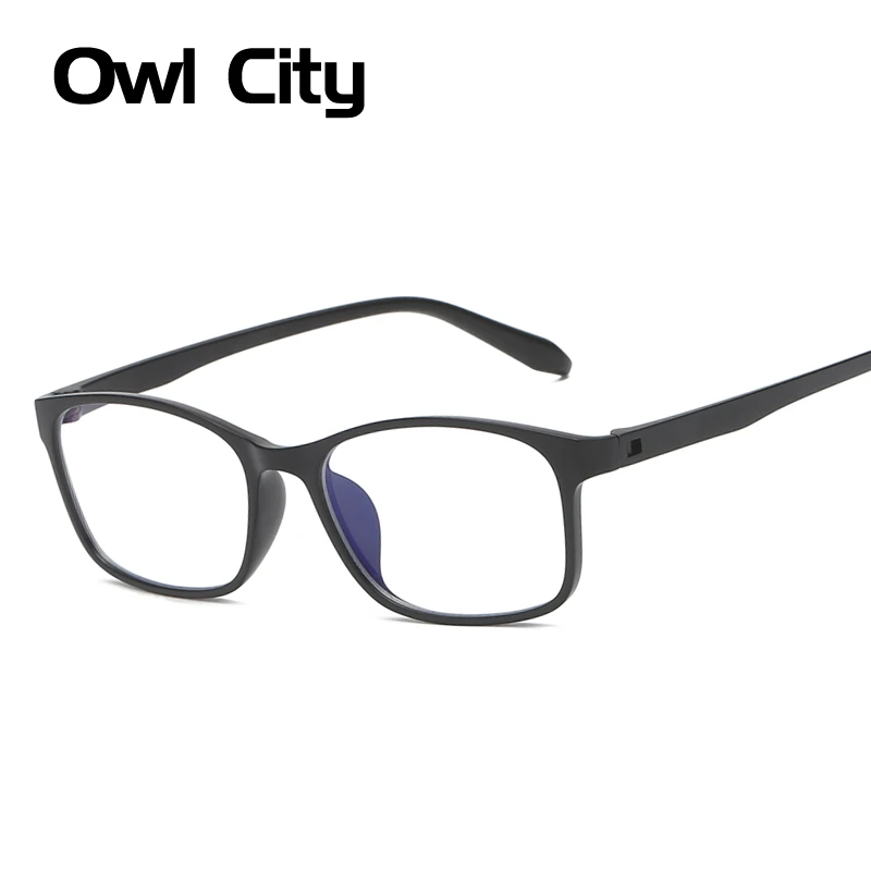 

2019 Glasses Frame Women Men Rectangle Eyeglasses Ultralight Eyewear Frames Nerd Square Computer Eye Glasses TR90 Clear Lenses