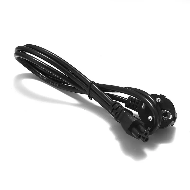 

100pcs EU Power Cable 1.2m 4ft 6ft Euro EU 2 Prong C5 Mickey Mouse Power Supply Cord For AC Adapter HP Dell Laptop Notebook TV