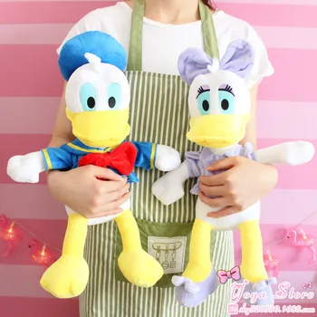 

Japan Donald Duck And Daisy duck Stuffed animals plush Toys Cute cartoon toy present 48CM
