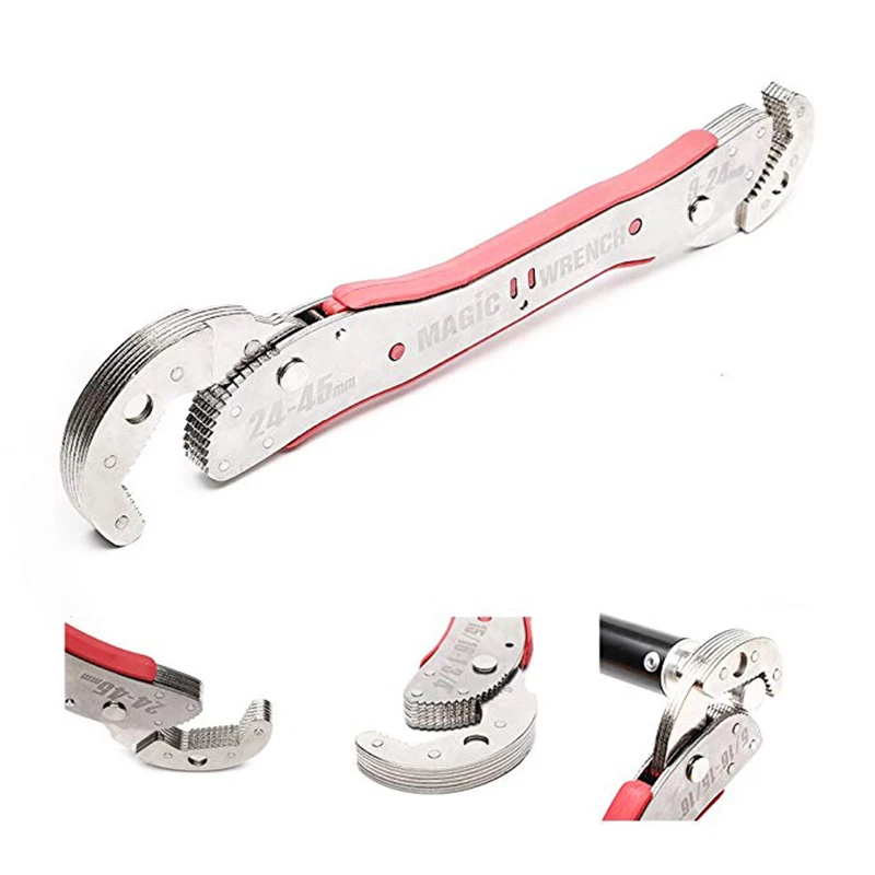 KALAIDUN Adjustable Wrench Multitul 9-45mm Torque Ratchet Socket Universal Key Magic Spanner Key Sets Repair Hand Tools For Home1