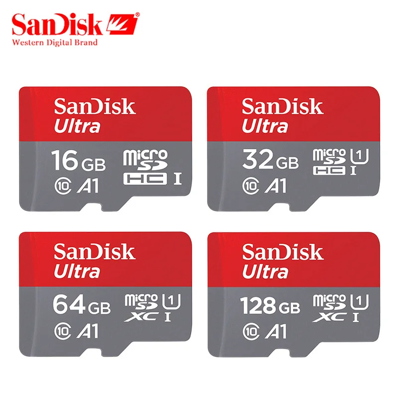 100% Оригинал SanDisk Micro SD карта A1 16 ГБ 32 памяти класс 10 UHS 1 SDHC Tf Microsd carte|Карты памяти| |