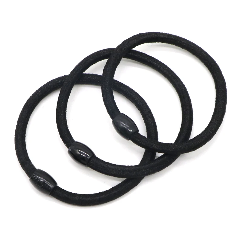 

50Pcs Fashion Black Elastic Ponytail Holders Hair Rope Hair Styling Tools Girl Women Rubber Band Tie Gum Hair Accessories Tools