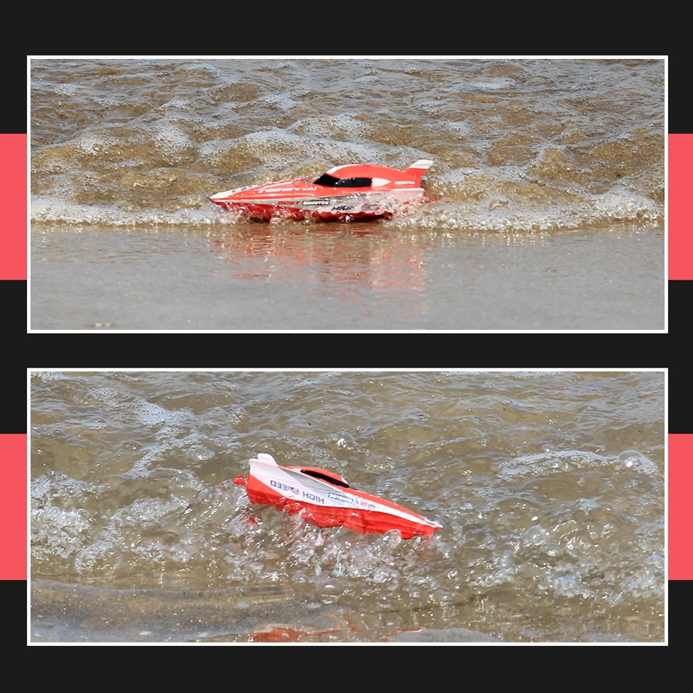 Инновационные детская мини Перезаряжаемые удаленного Управление лодка Открытый игрушки воды Дистанционное управление гоночная лодка