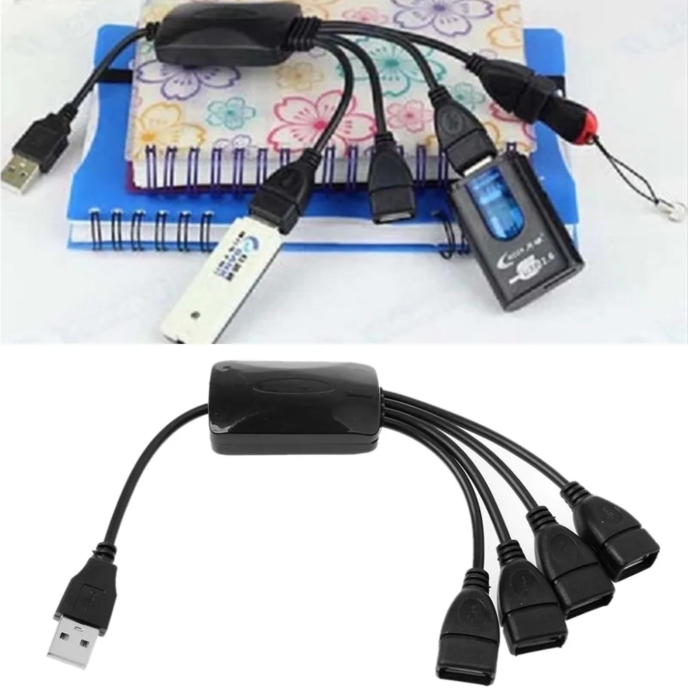 

OPEN-SMART 25CM High Speed 4 Port USB 2.0 480Mbps Hub Splitter for Notebook Computer Laptop PC