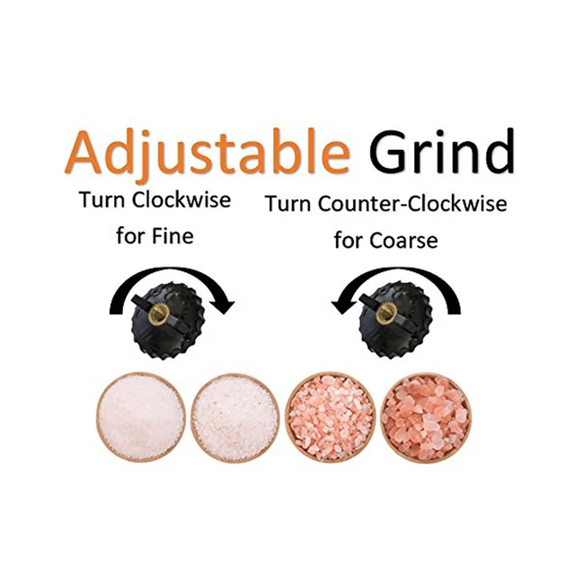 고품질 스테인리스 스틸 소금 후추 그라인더로 요리 경험 향상