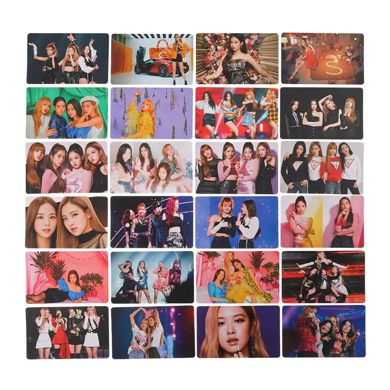 

100pcs/set K-POP BLACKPINK Album Photo Cards Self Made Paper Lomo Cards Photocard Fans Collection Gift