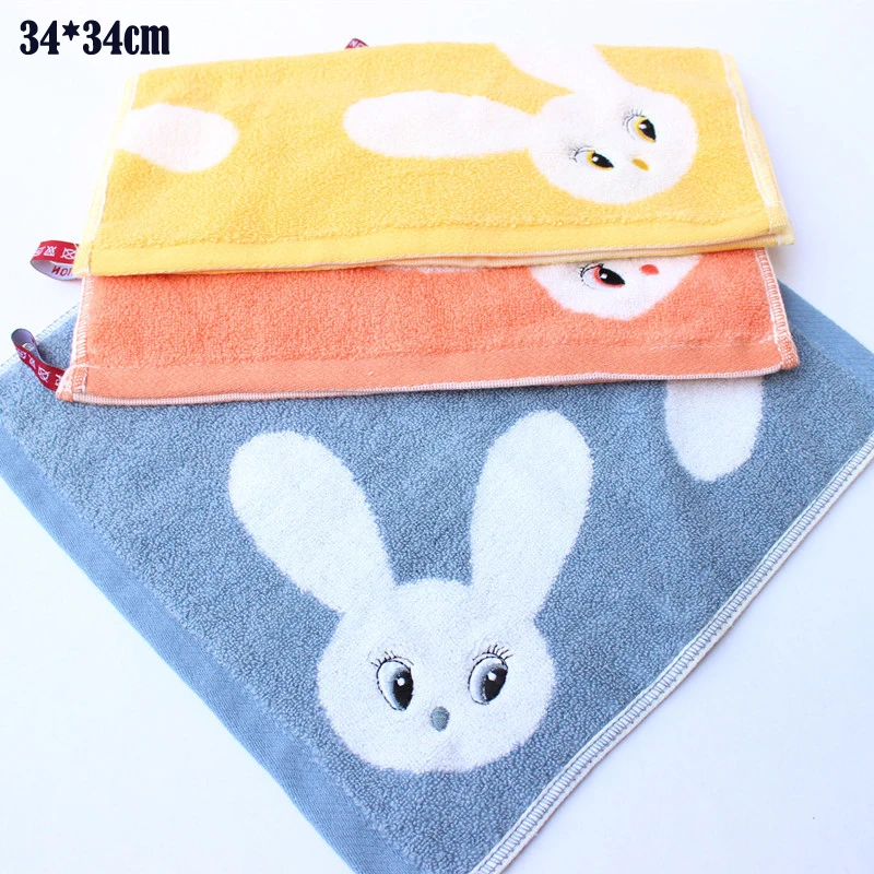 100% хлопок подлинного мягкая ткань творческий художественный музей кролик полотенце характер висит полотенце милый ребенок полотенце для