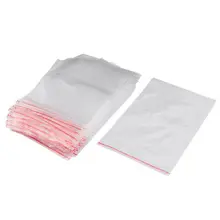 100 шт. 12 см x 18 см Clear 2Mil поли Пластик закрывающимися Zip замок молния сумки