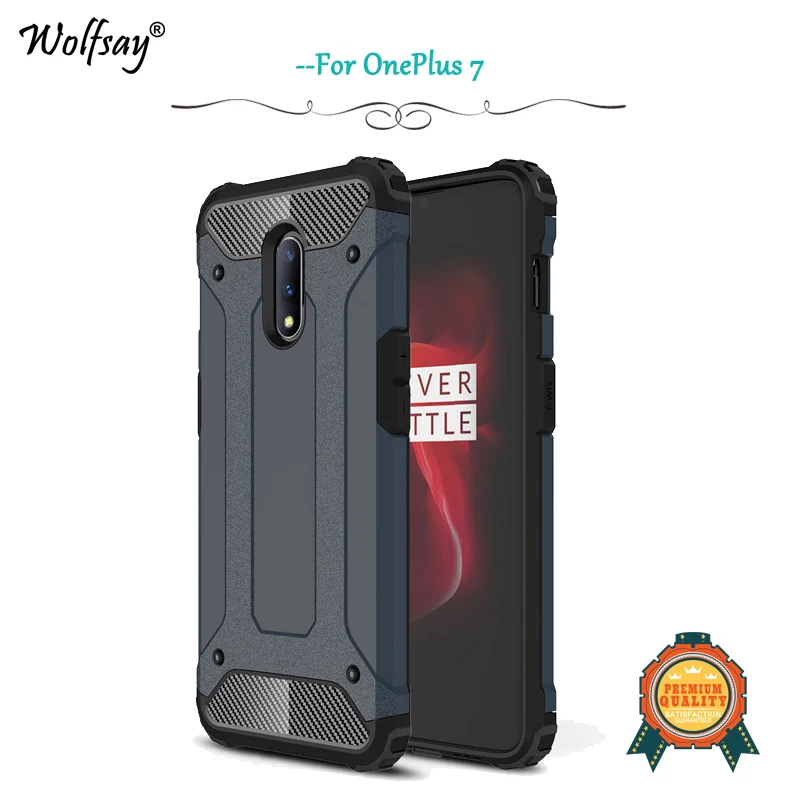 

OnePlus 7 Case Luxury Silm Shockproof Armor Rubber Silicone Hard PC Phone Case For OnePlus 7 Back Cover For OnePlus 7 1+7 Fundas