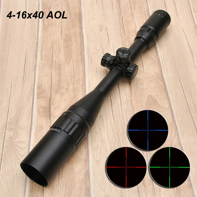 

Hunting 4-16x40 RGB Riflescope Zero Locking Resetting Optical Sight Hunter Scope